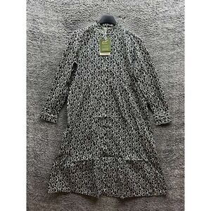 NWT Regatta X Orla Kiely Long Sleeve Midi Dress Midnight Floral Womens Size L/10